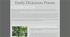 Desktop Screenshot of emilydickinsonpoems.org