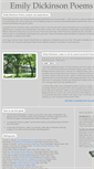 Mobile Screenshot of emilydickinsonpoems.org